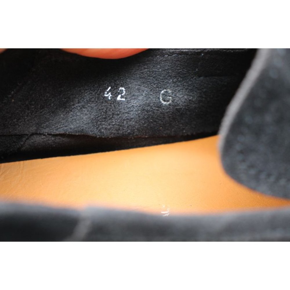 Harrys of London Tassel Loafer Men's Size 42 US 8 Navy Suede Made In Italy - Picture 3 of 13